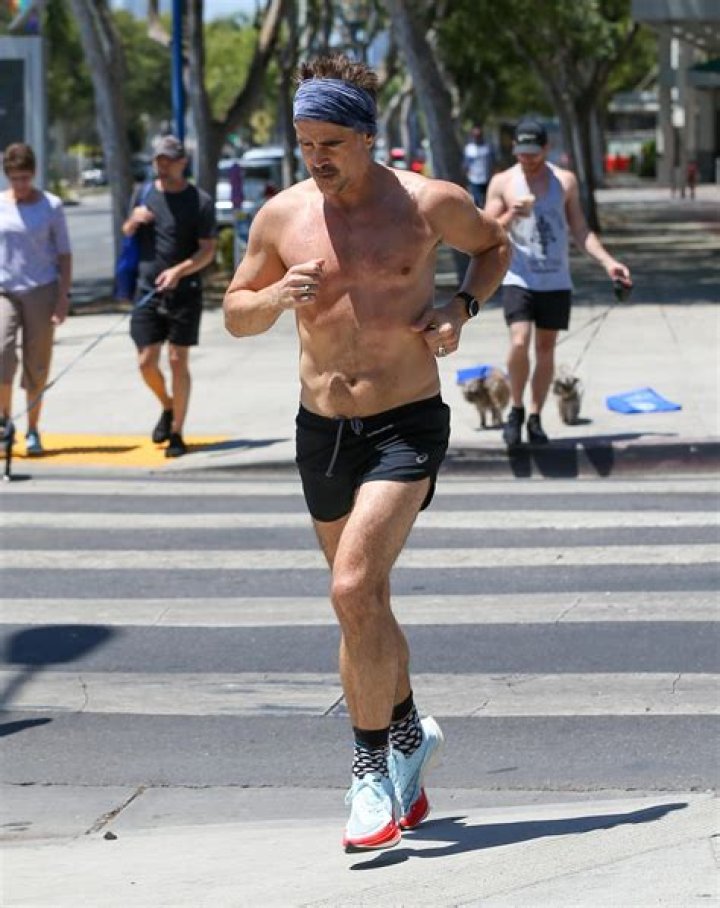 Colin Farrell running